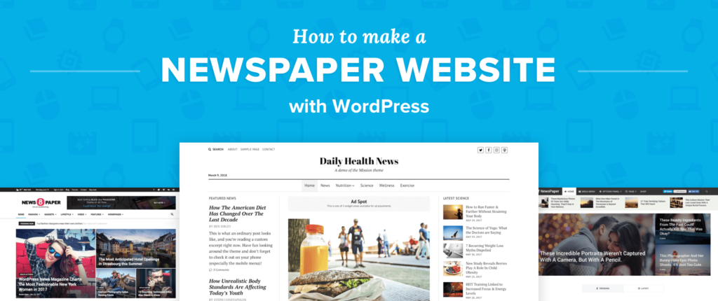WordPress news website