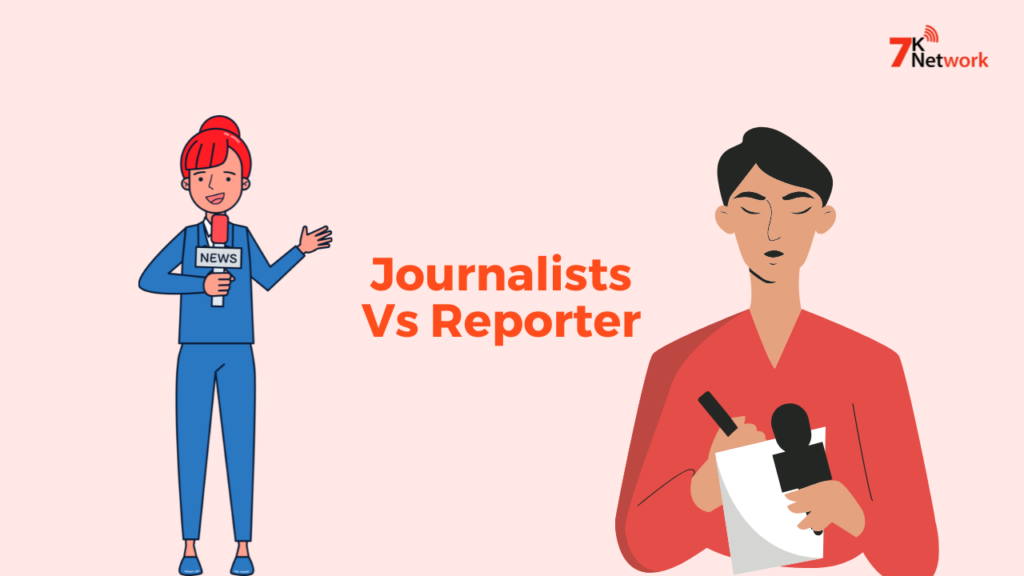 Difference between journalist and a reporter or editor?