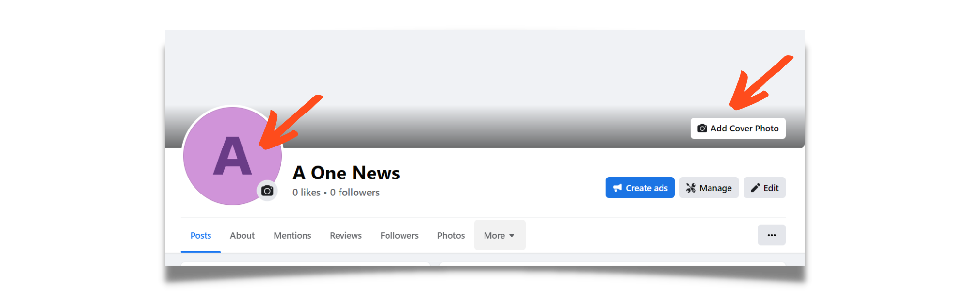 Facebook Page for News Portal