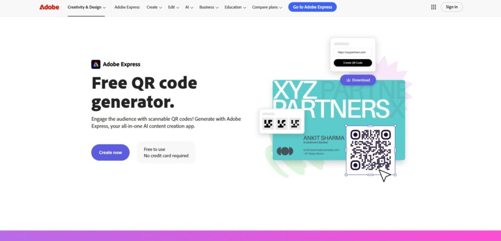 Adobe Express QR Code Generator - QR Code Generator