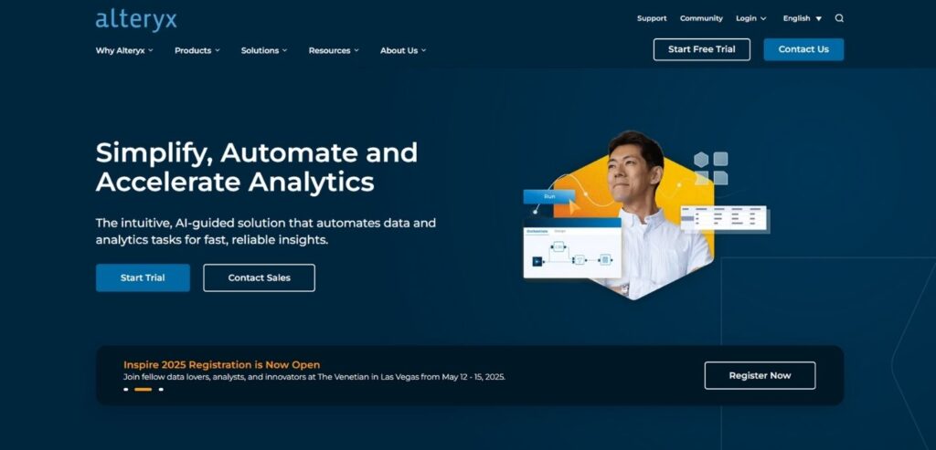 Alteryx - Best AI Data Analytics Tools