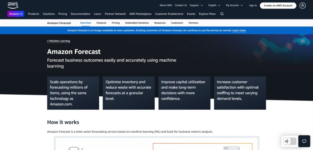 Amazon Forecast - Amazon AI Tools