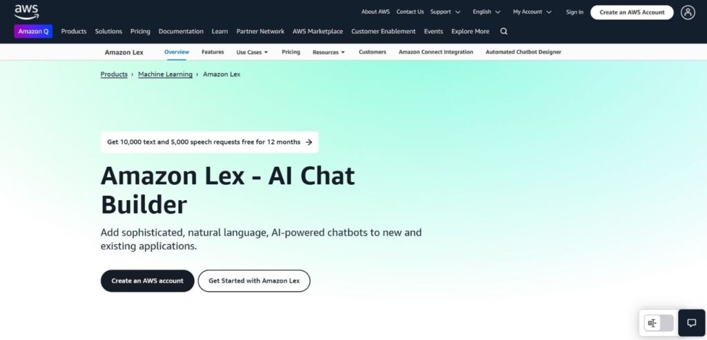 Amazon Lex - Amazon AI Tools