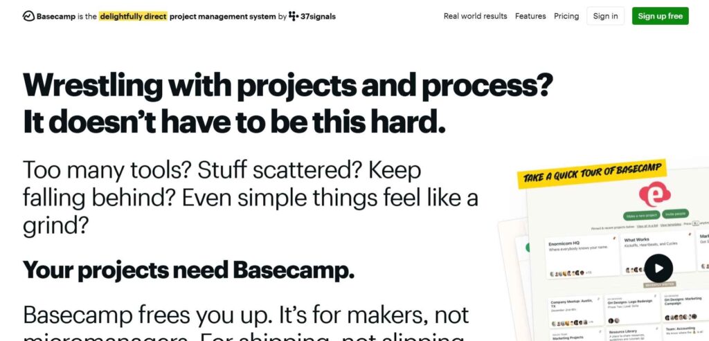 Basecamp - Best Marketing Project Management Tools