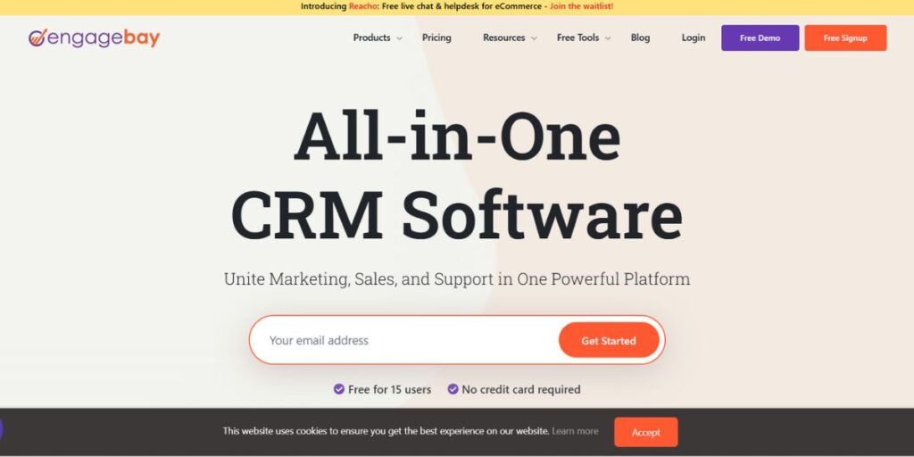 CRM software for small business - EngageBay