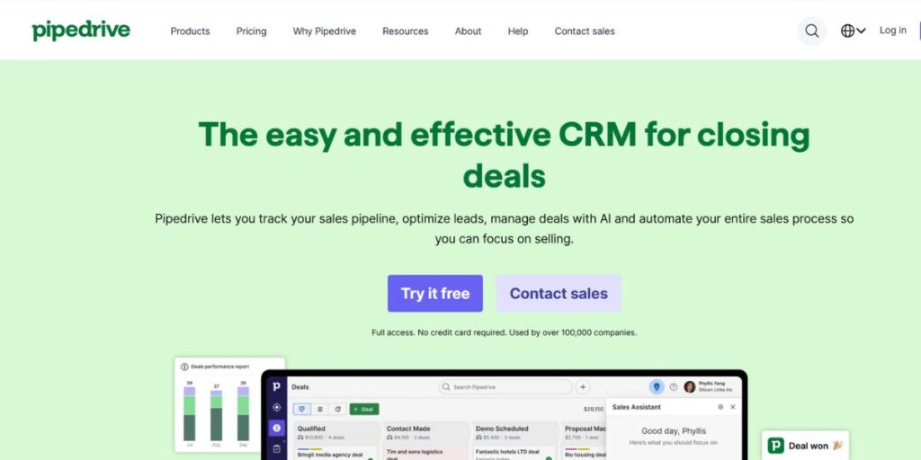 CRM software for small business - Pipedrive