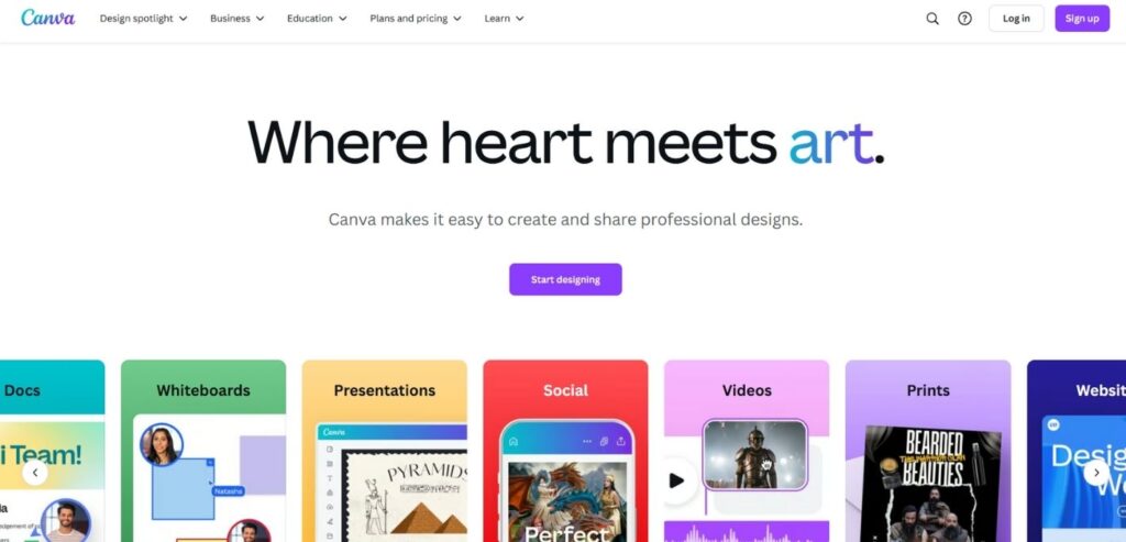 Canva AI - Best AI Tools for Small Business