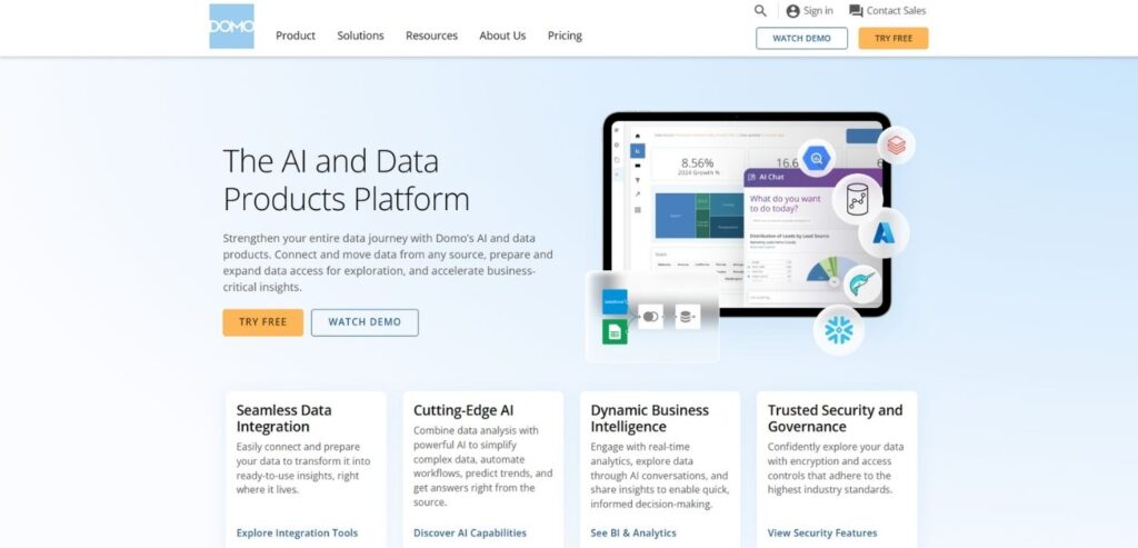 Domo - Best AI Data Analytics Tools