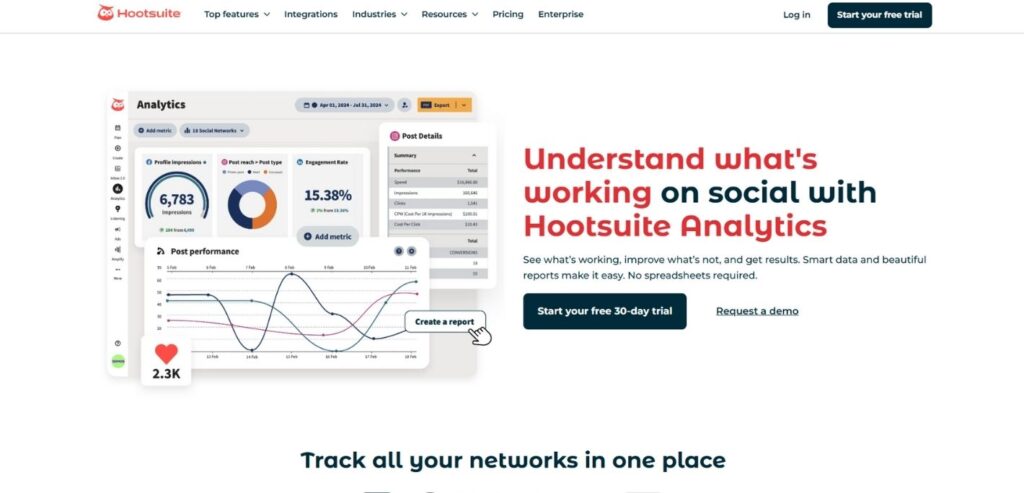 Hootsuite Analytics - Social Media Analytics Tools