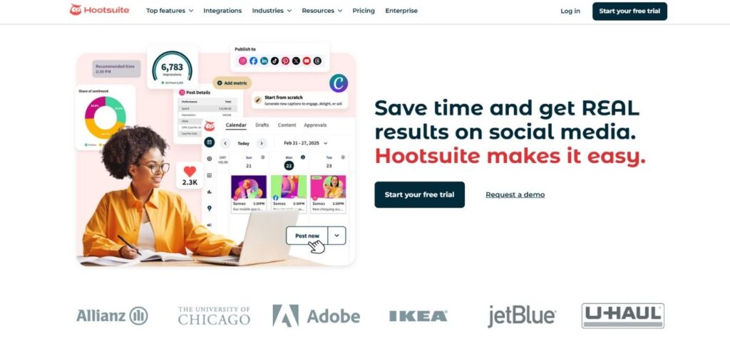 Hootsuite Insights - Best AI Tools for Small Business