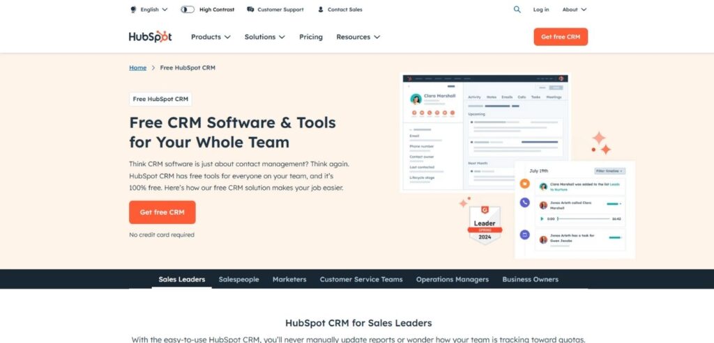 HubSpot CRM - Free CRM Software