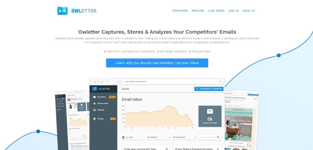 Owletter - Competitor Analysis Tools