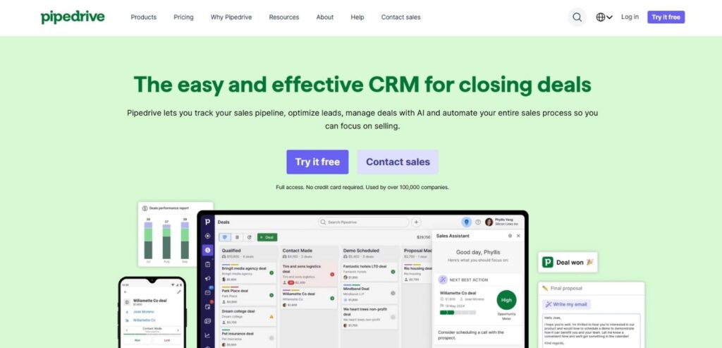 Pipedrive - Best AI Tools for Small Business
