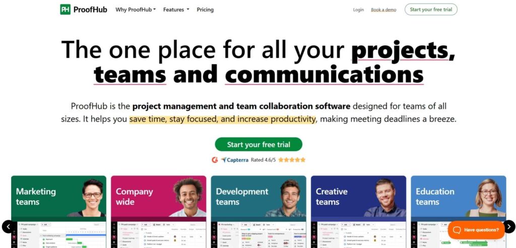 ProofHub - Best Marketing Project Management Tools