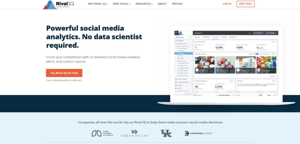 Rival IQ - Social Media Analytics Tools