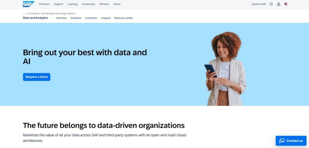 SAP Analytics Cloud - Best AI Data Analytics Tools