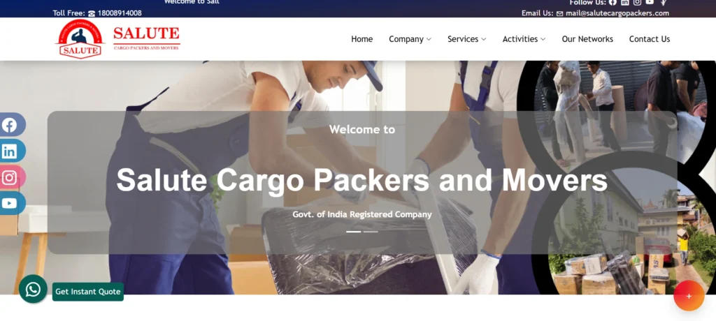 Logistics Company in Mohali - Salute Cargo Packers & Movers