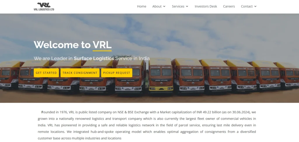 Logistics Company in Kochi - VRL Logistics