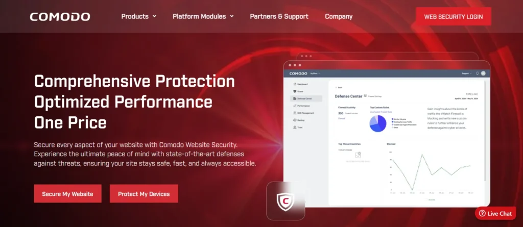 Malware detection software - Comodo Antivirus