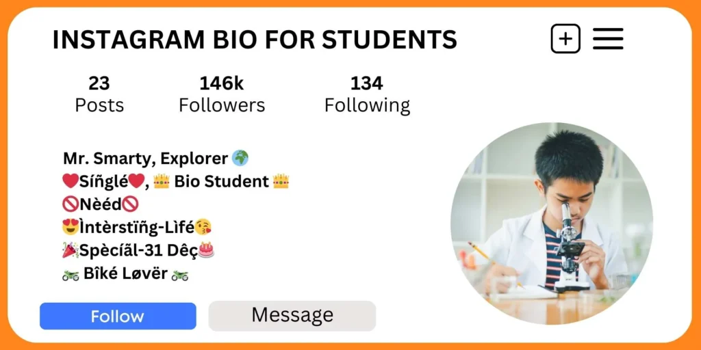 Instagram Bio for Students