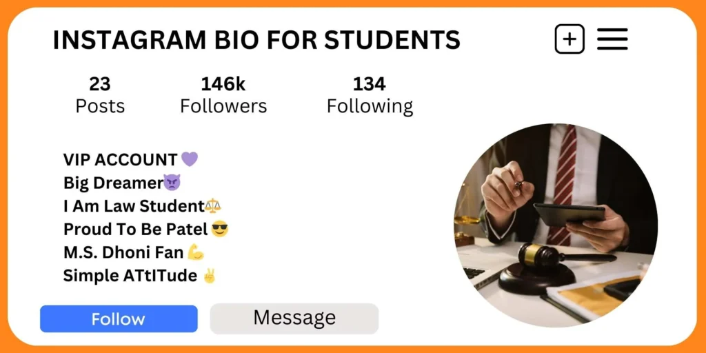 Instagram Bio for Students
