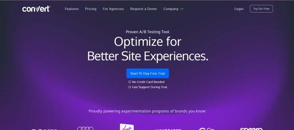 A/B Testing Tool - Convert