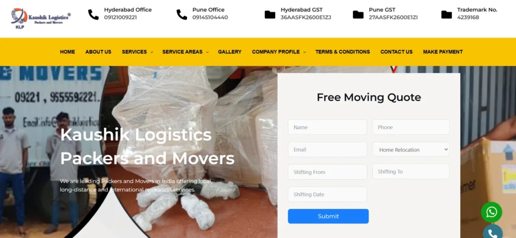 IT Company in Hyderabad - Kaushik Logistics Packers and Movers