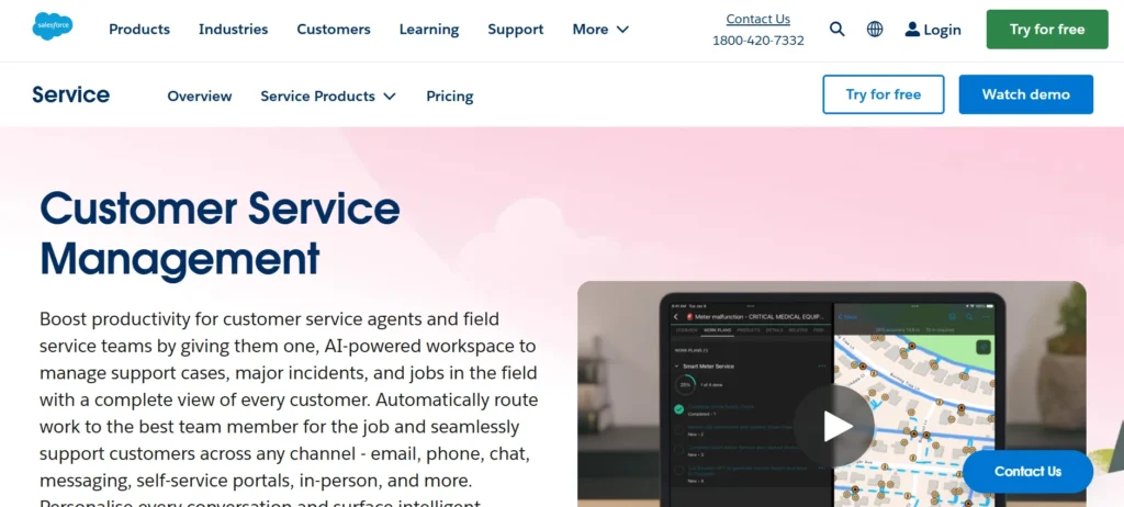 Customer Support Tool - Salesforce Service Cloud