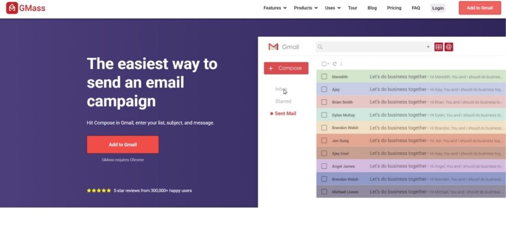 Gmass - Best Cold Email Outreach Tools