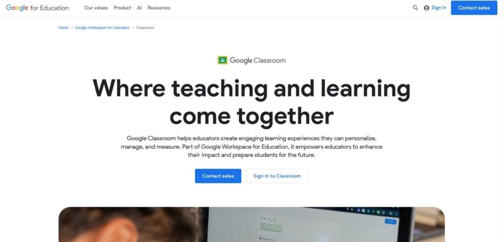 Google Classroom - AI Tools for Education