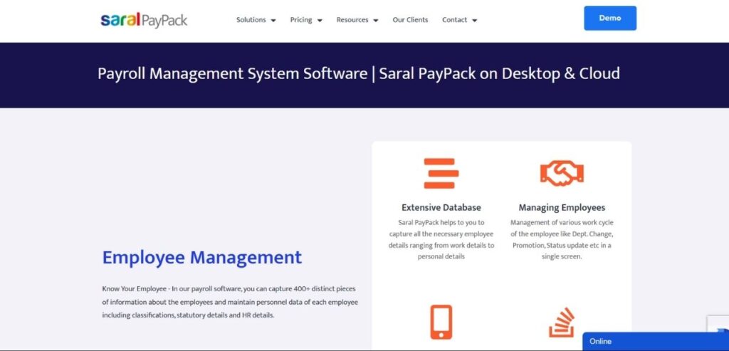 Saral PayPack - Top Payroll Software in India