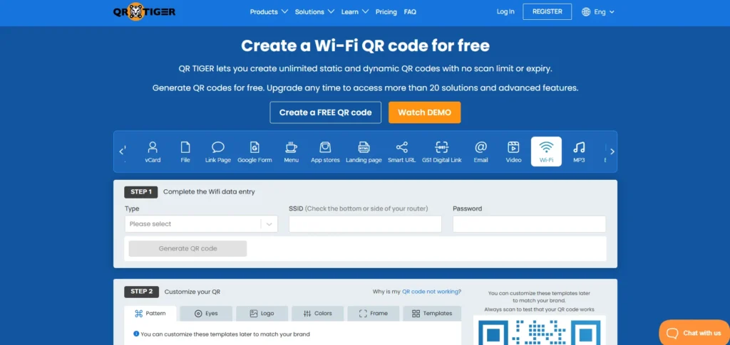 WiFi QR Code Generator - QR Tiger: A Powerful WiFi QR Code Generator