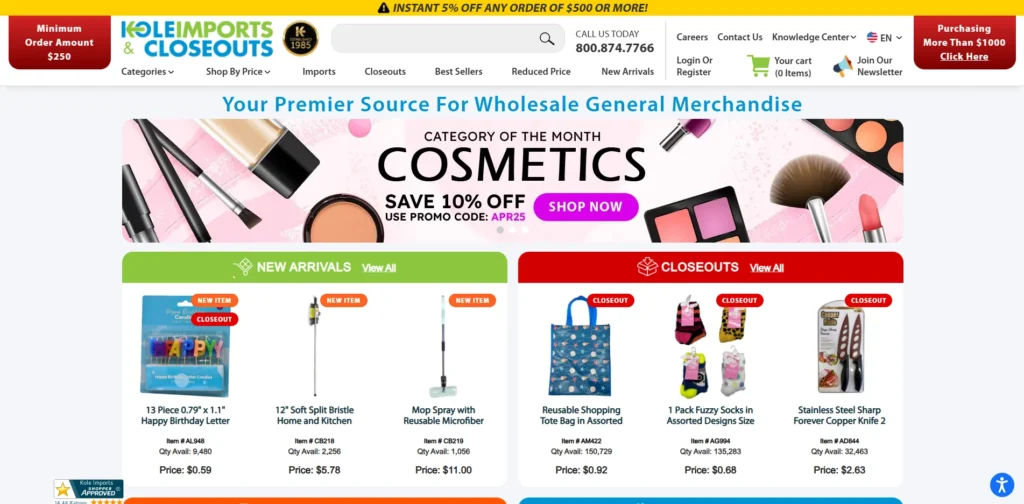 Wholesale Suppliers In the USA - Kole Imports & Closeouts