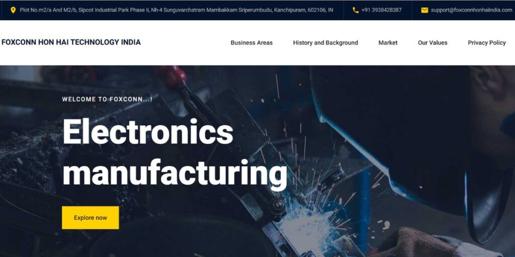 Manufacturing Companies in Chennai - Foxconn India
