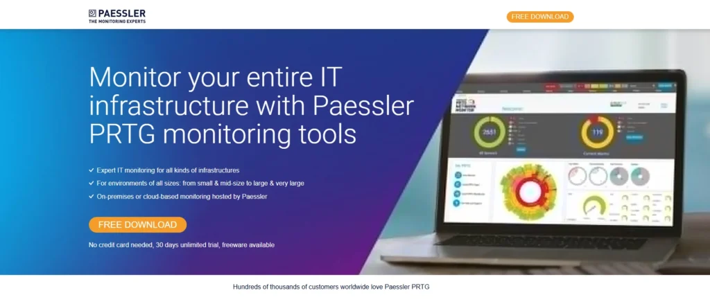 10 Best Network Monitoring Software-Paessler PRTG Network Monitor