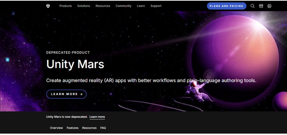free augmented reality software - unitymars