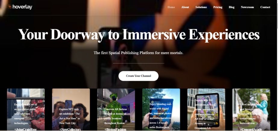 free augmented reality software - hoverlay