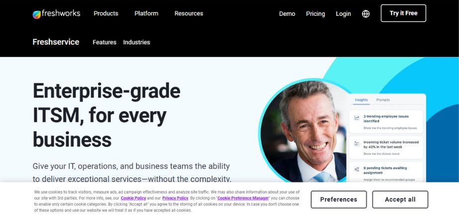 it service desk tools - freshservice