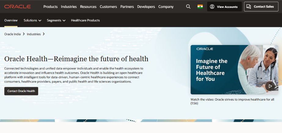 Healthcare Software Companies in USA - Oracle