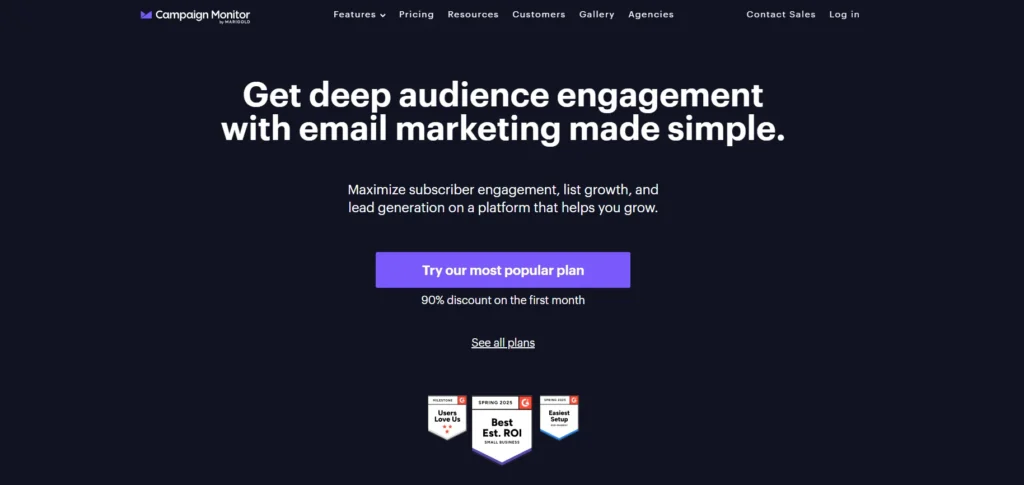Campaign Monitor-Email Marketing Platforms for Nonprofits