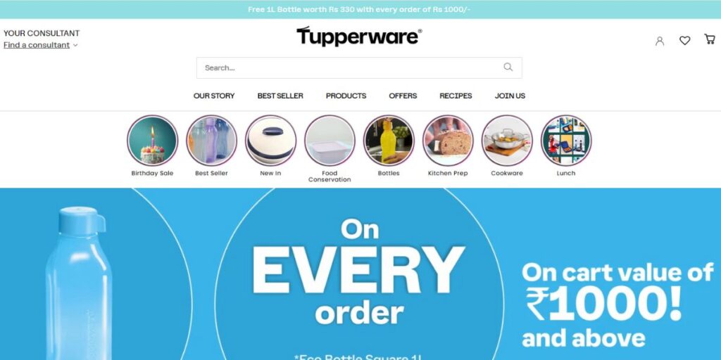 Direct Selling Companies in India - Tupperware