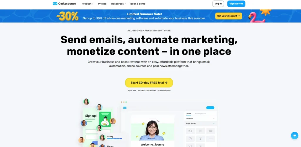 GetResponse-Email Marketing Platforms for Nonprofits