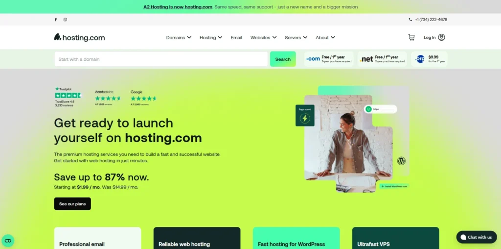 VPS Hosting Provider - Hosting.com (A2 Hosting)