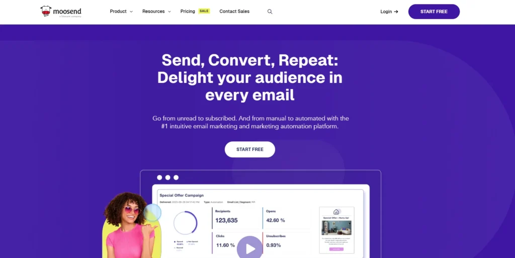 Moosend-Email Marketing Platforms for Nonprofits