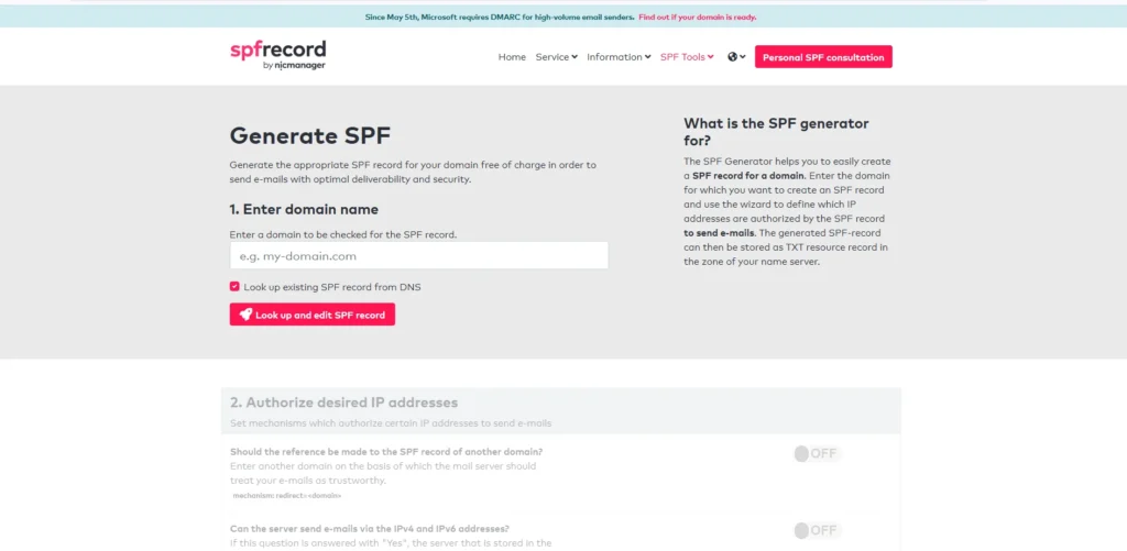 SPF-Record.com-SPF Generator Tools