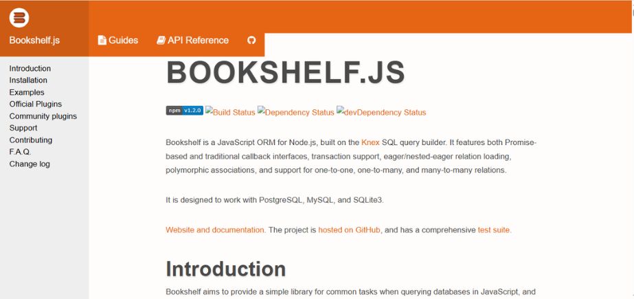 Best ORM Tools - bookshelf