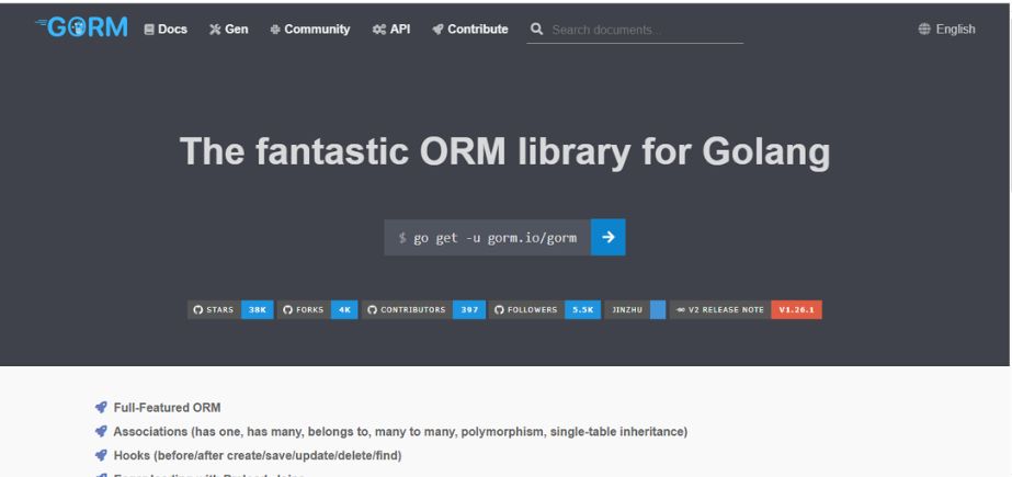 Best ORM Tools - gorm
