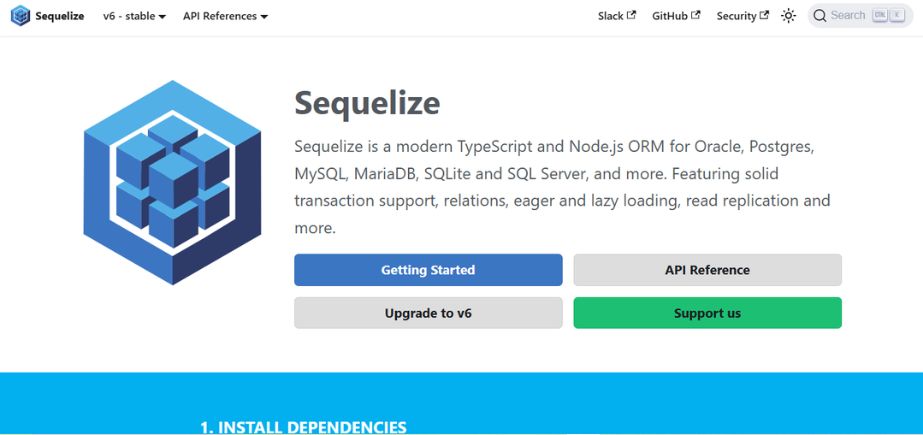 Best ORM Tools - sequelize
