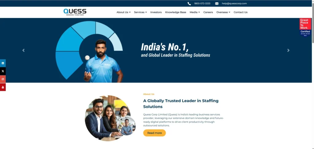 BPO Company in Noida - Quess Corp