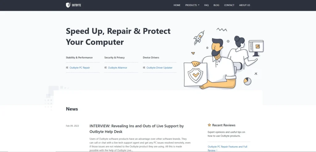 Best PC Cleaner - Outbyte PC Repair